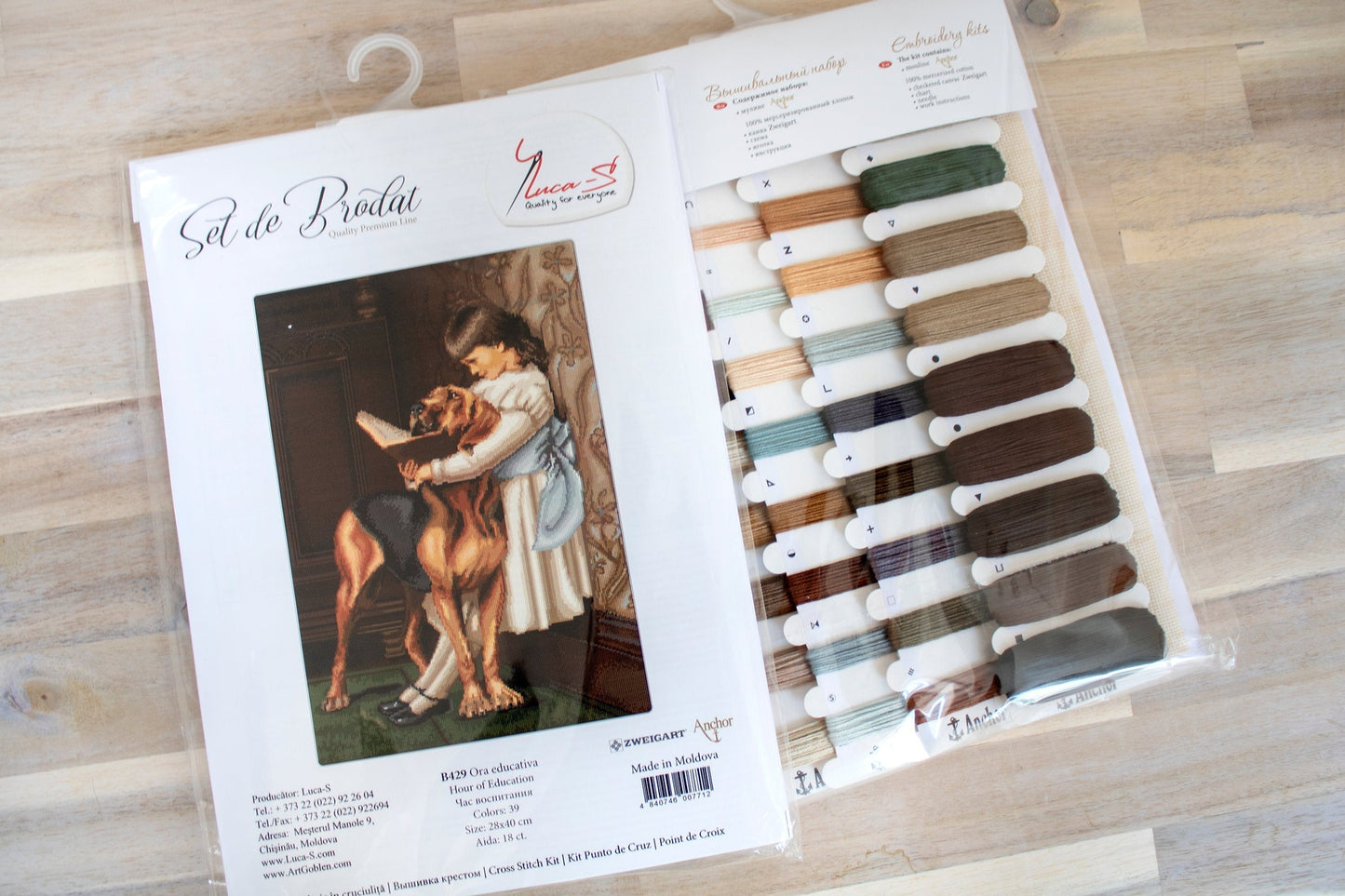 Cross Stitch Kit Luca-S - Education Time, B429
