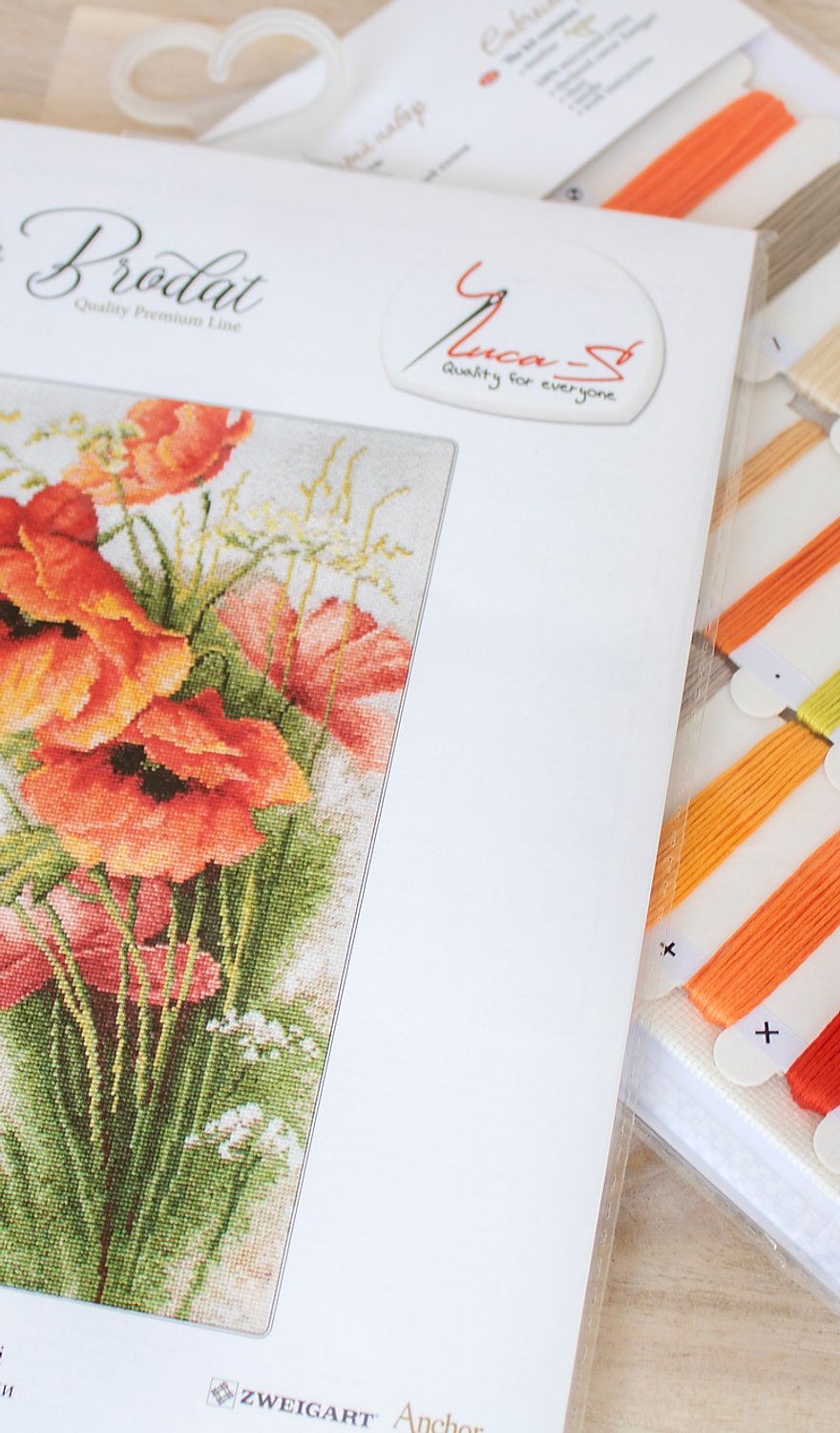 Cross Stitch Kit Luca-S - Poppies B213