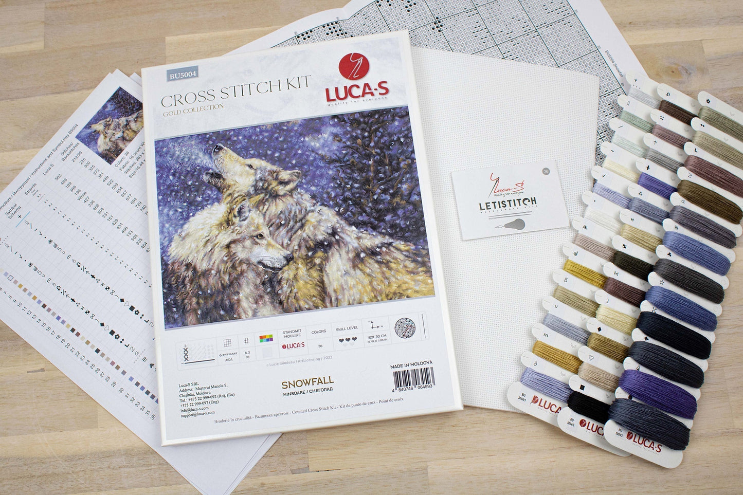 Cross Stitch Kit Luca-S - Snowfall, BU5004