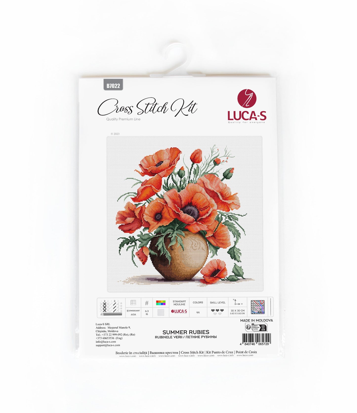 Cross Stitch Kit Luca-S - Summer Rubies, B7022