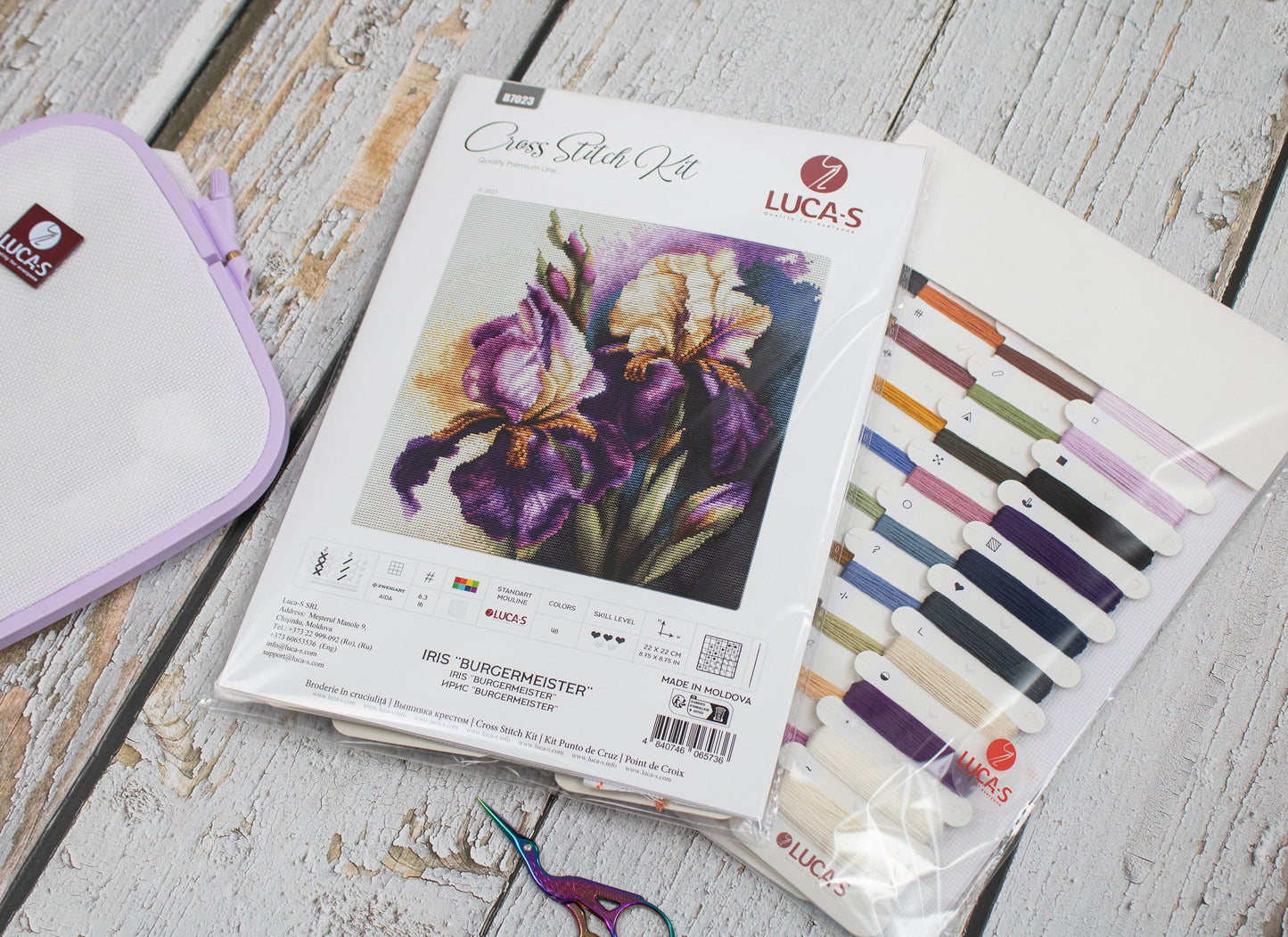 Cross Stitch Kit Luca-S - Iris “Burgermeister”, B7023