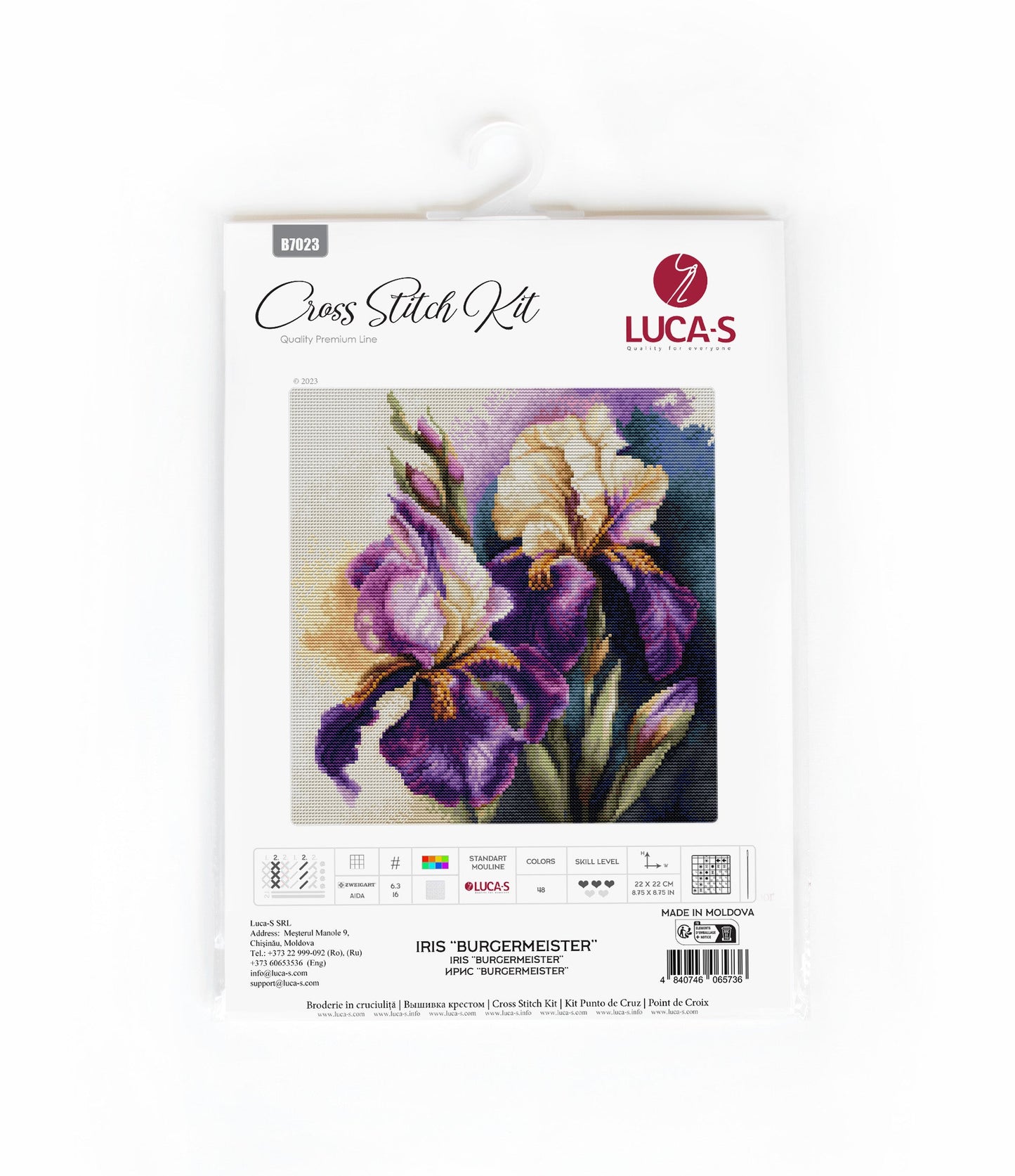 Cross Stitch Kit Luca-S - Iris “Burgermeister”, B7023