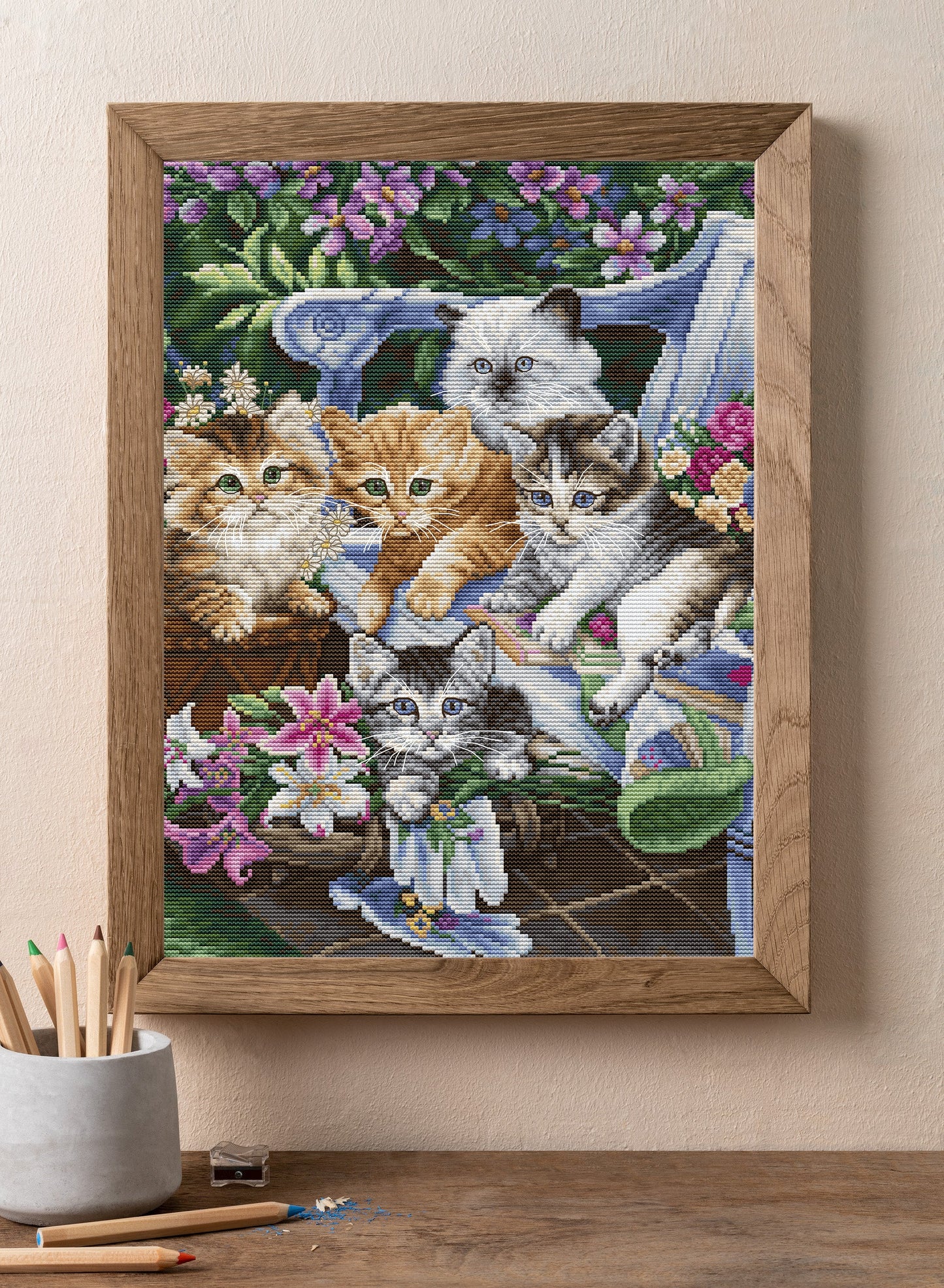Cross Stitch Kit Luca-S - Perfect Gardening Buddies, BU5026