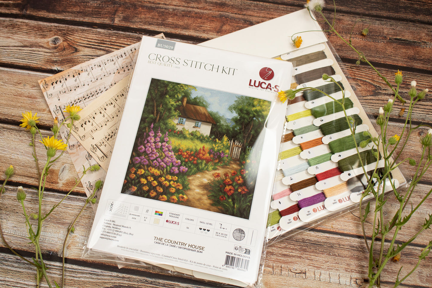 Cross Stitch Kit Luca-S - The Country House, BU5029