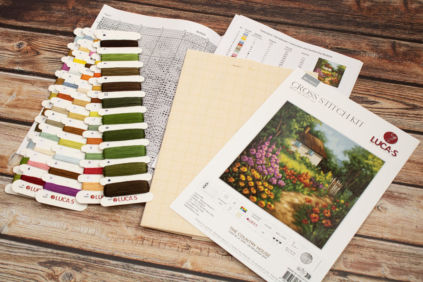 Cross Stitch Kit Luca-S - The Country House, BU5029