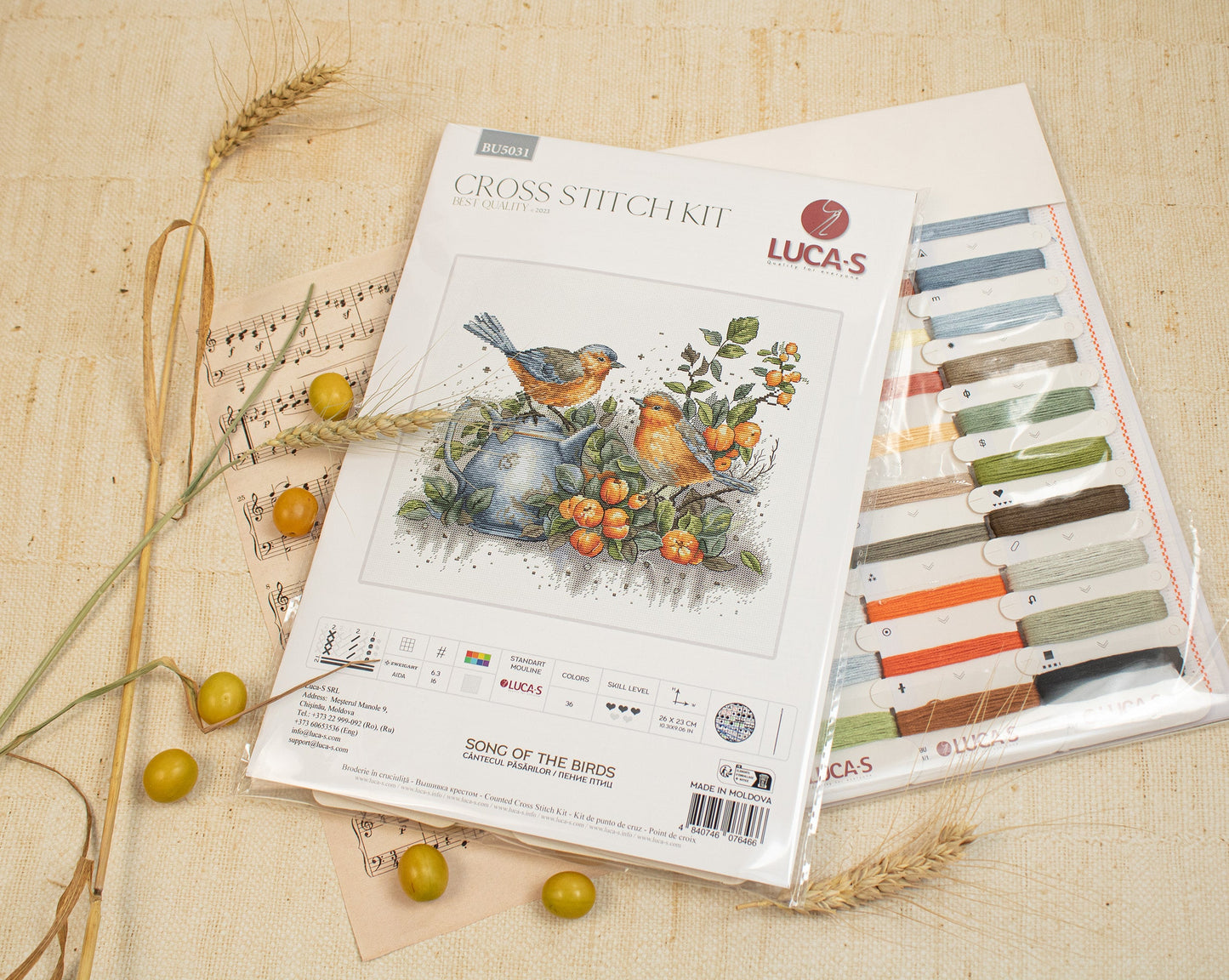 Cross Stitch Kit Luca-S - Song of The Birds, BU5031
