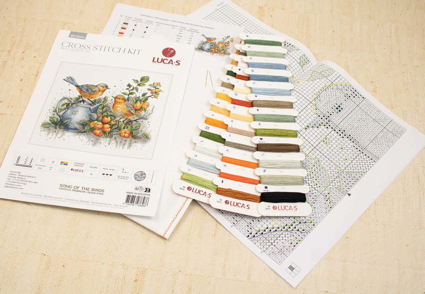 Cross Stitch Kit Luca-S - Song of The Birds, BU5031