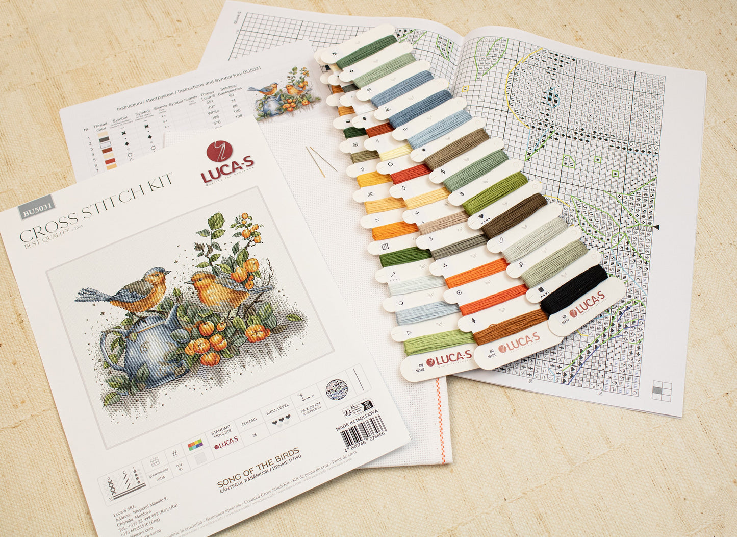 Cross Stitch Kit Luca-S - Song of The Birds, BU5031