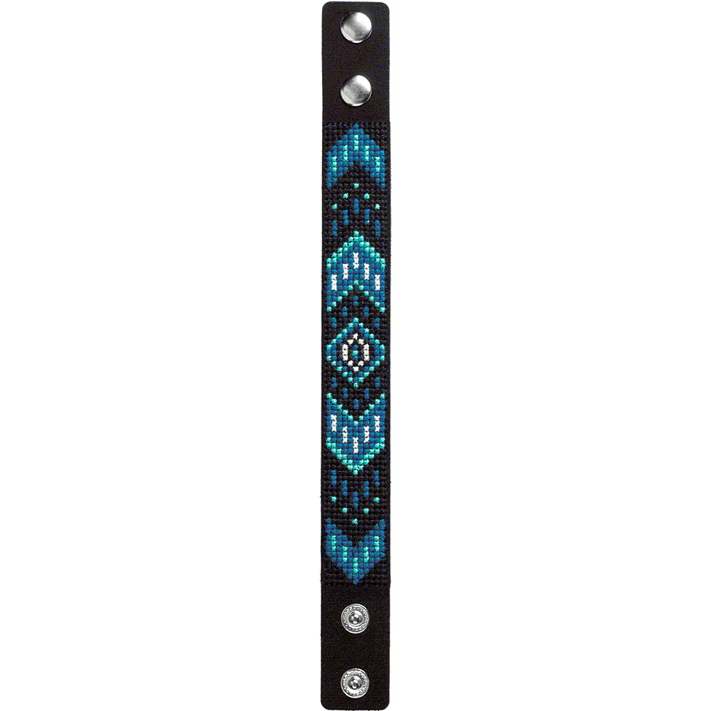 Bracelet Needlecraft Kit - Cross Stitch Kits on Leather