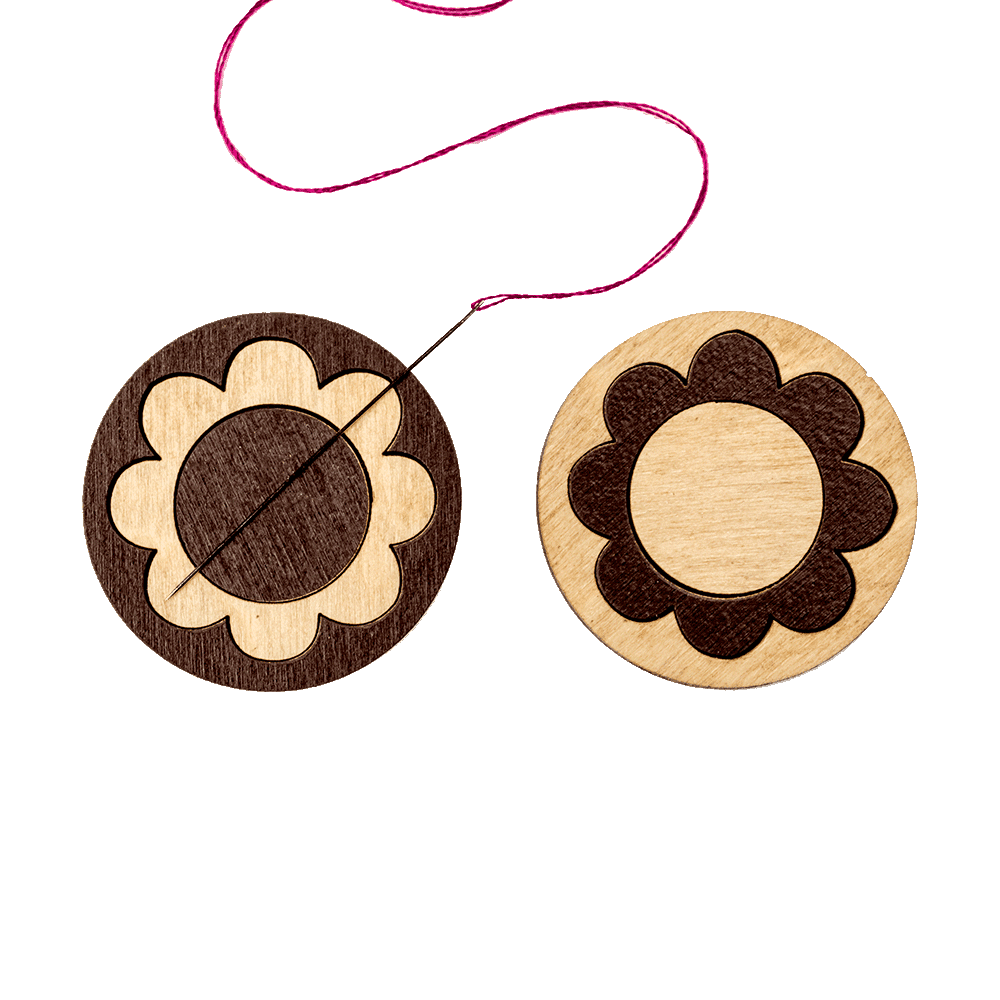 Magnetic Needle Holder - Wooden Needle Minder