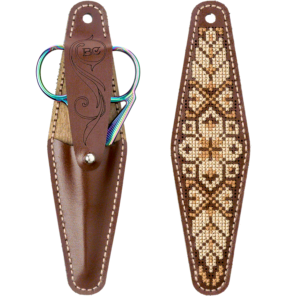 Scissor Case Needlecraft Kit - Leather Scissor Case