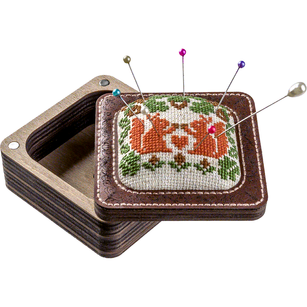 Pin Cushion Kit - Needlecraft Storage Box - Needle Storage Pin