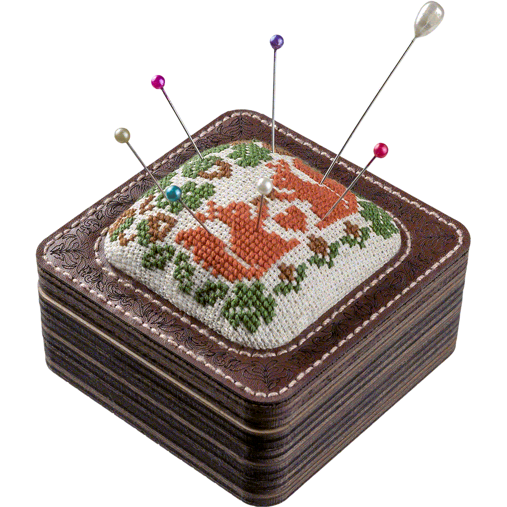Pin Cushion Kit - Needlecraft Storage Box - Needle Storage Pin