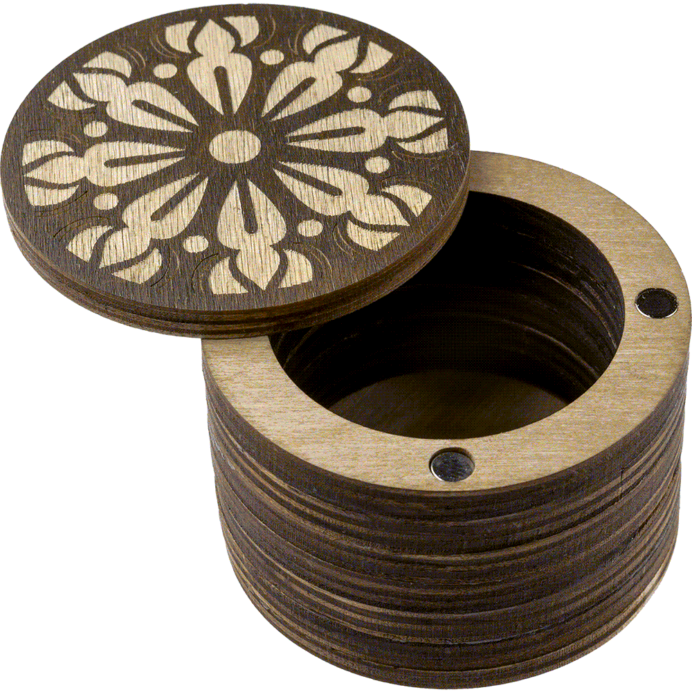Wooden Storage Box for Handcrafts