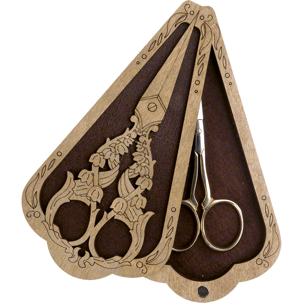 Scissor Case - Wooden Scissor Case, Storage Box for Scissors