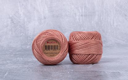 Pack of 10 Pearl Cotton Luca-S Color 413, Art. 87 - Embroidery Threads