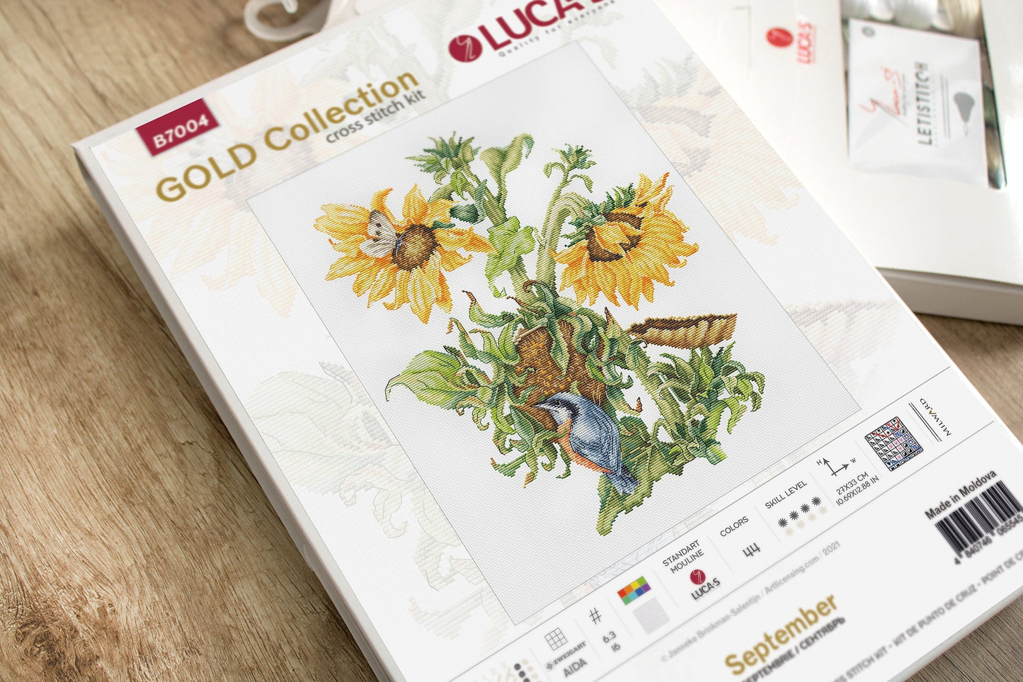 Cross Stitch Kit Luca-S Gold - September - HobbyJobby