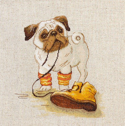 Cross Stitch Kit Luca-S - Pug