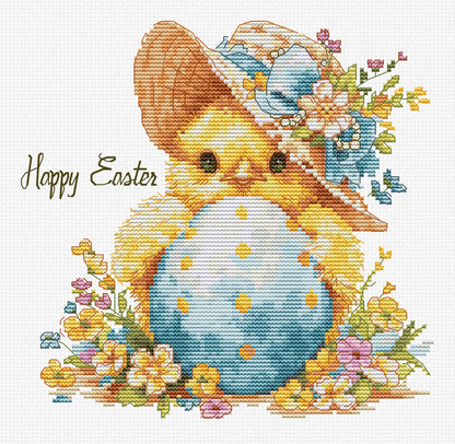 Cross Stitch Kit Luca-S - The Happy Chicken, B1412