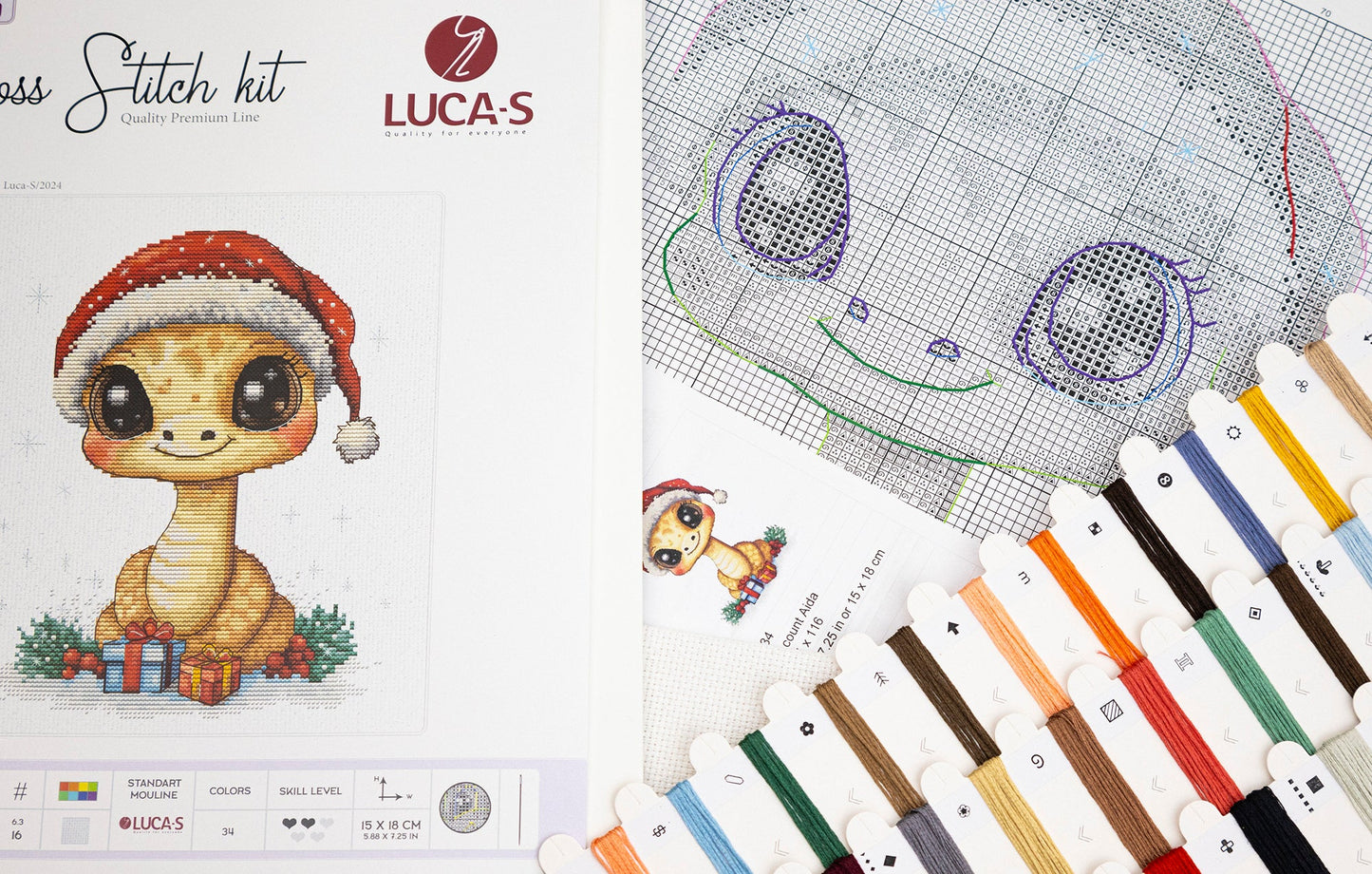 Cross Stitch Kit Luca-S - Christmas Gifts, B1419