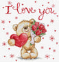 Cross Stitch Kit Luca-S - I Love You, B1421