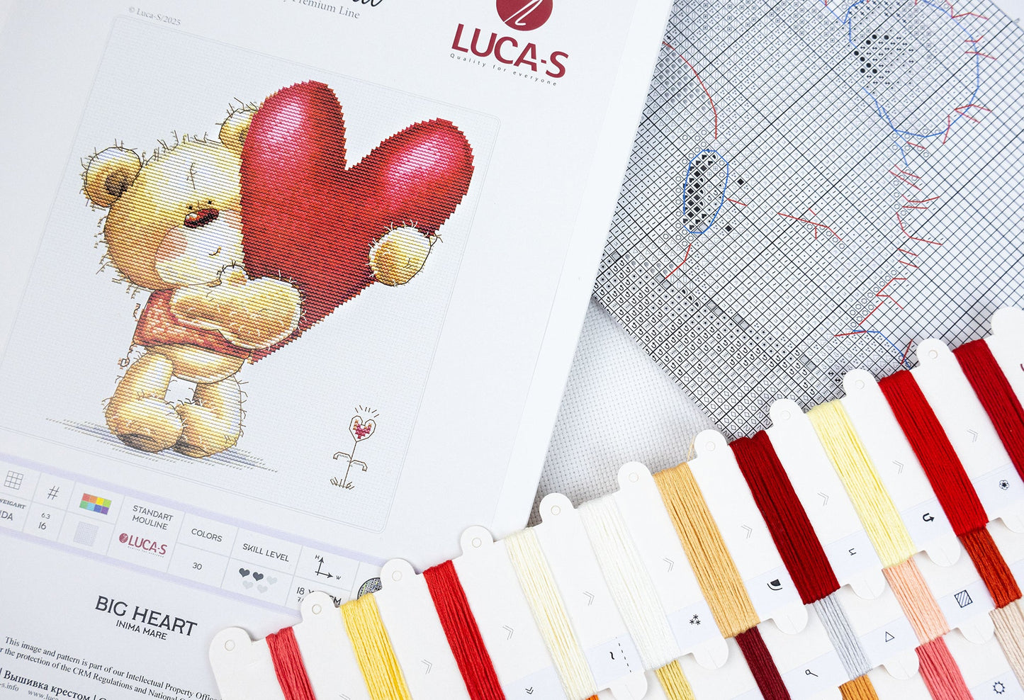 Cross Stitch Kit Luca-S - Big Heart, B1422