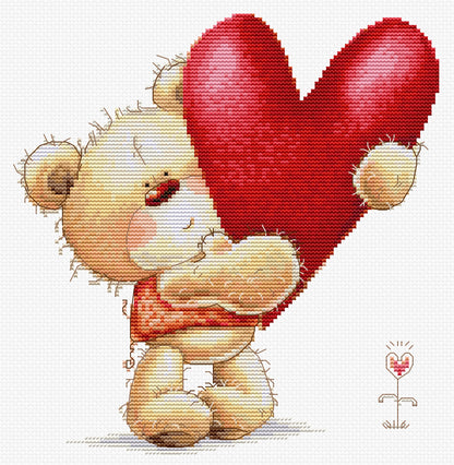 Cross Stitch Kit Luca-S - Big Heart, B1422