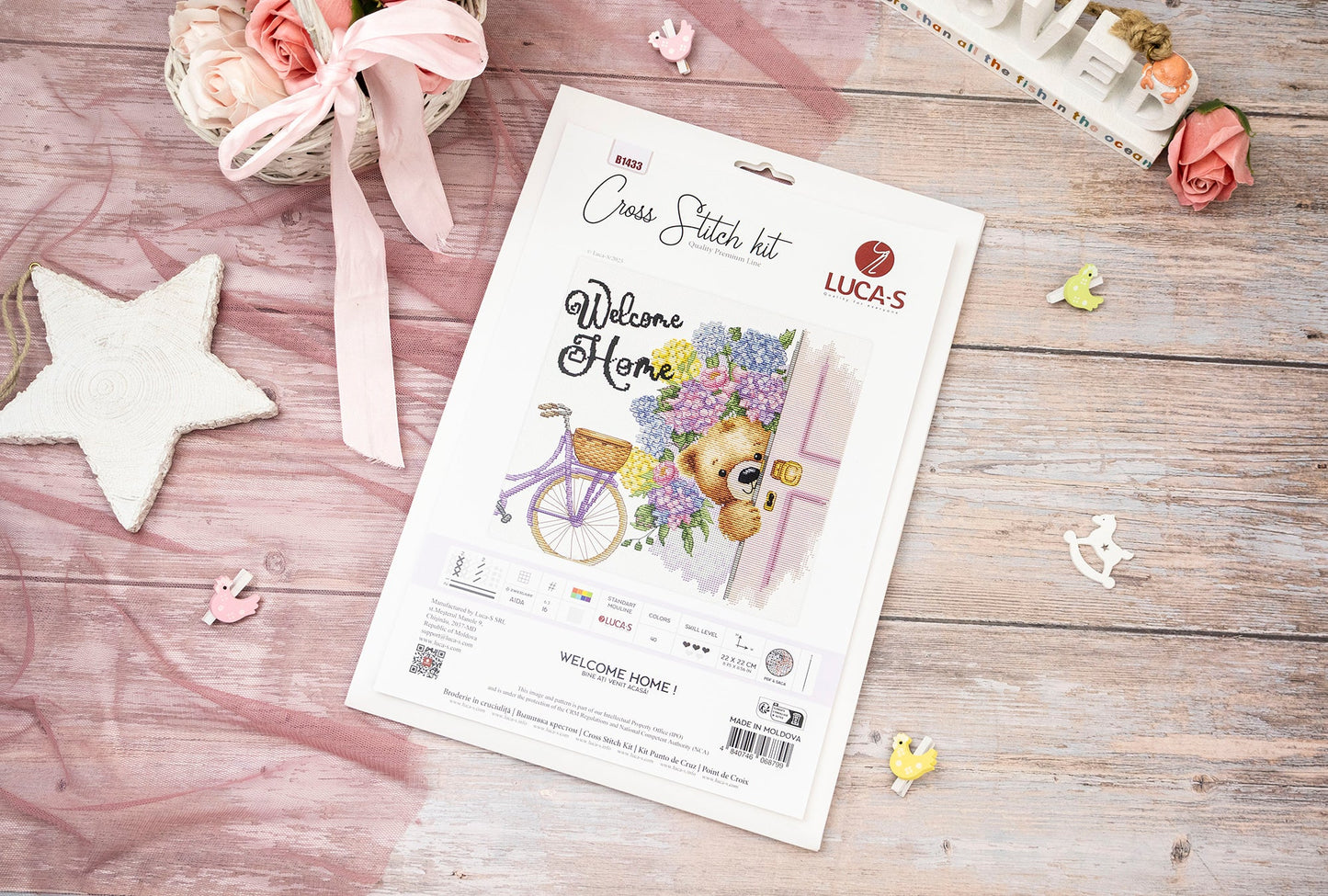 Cross Stitch Kit Luca-S -Welcome Home !, B1433