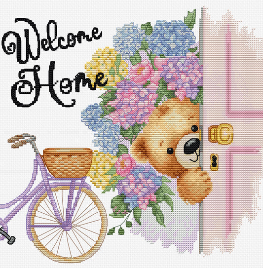 Cross Stitch Kit Luca-S -Welcome Home !, B1433
