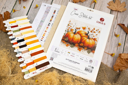 Cross Stitch Kit Luca-S - Autumn Pumpkin, B1434