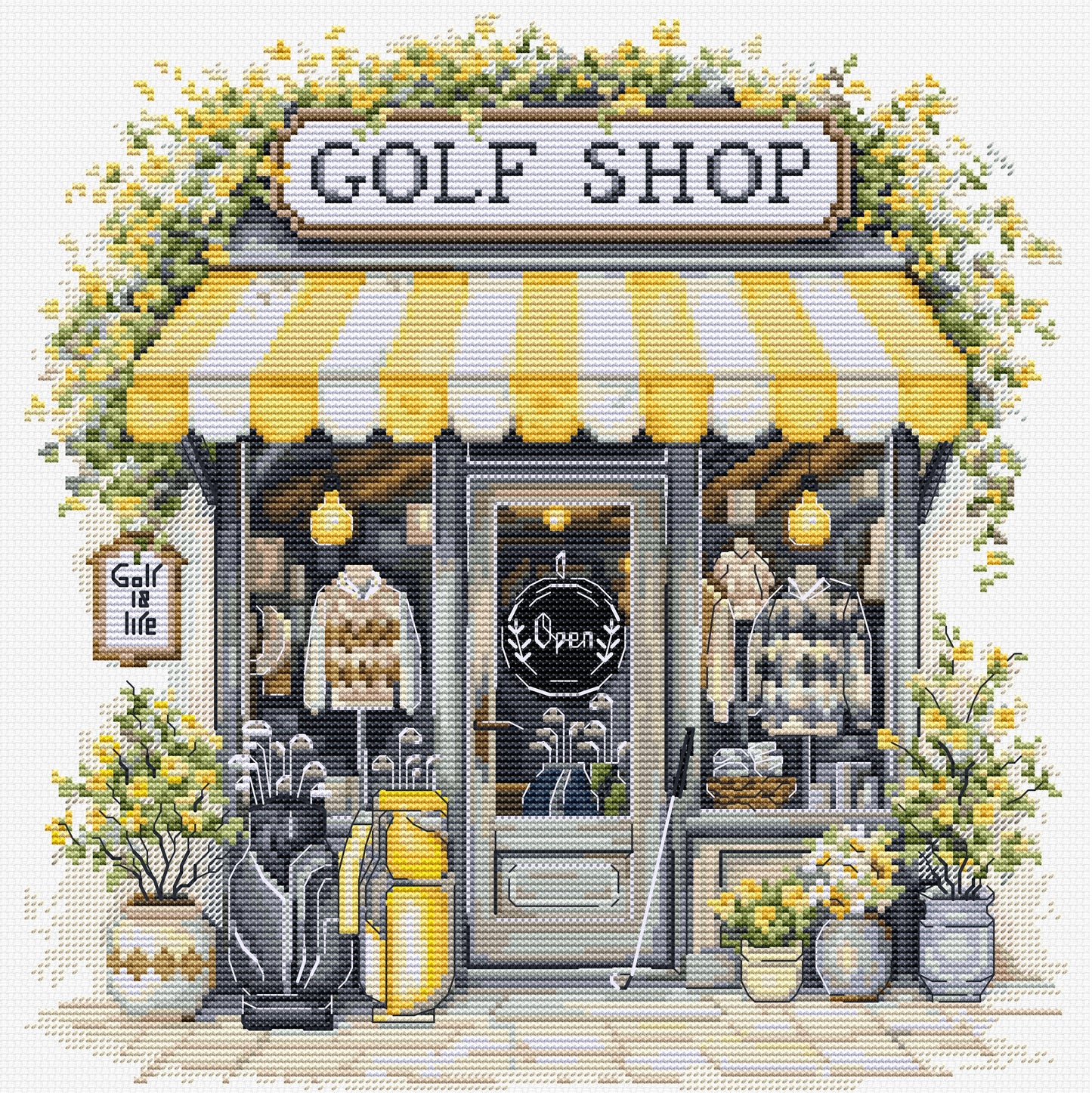 Cross Stitch Kit Luca-S - Golf Shop, B1438