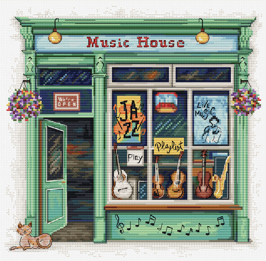 Cross Stitch Kit Luca-S - Music House, B1440