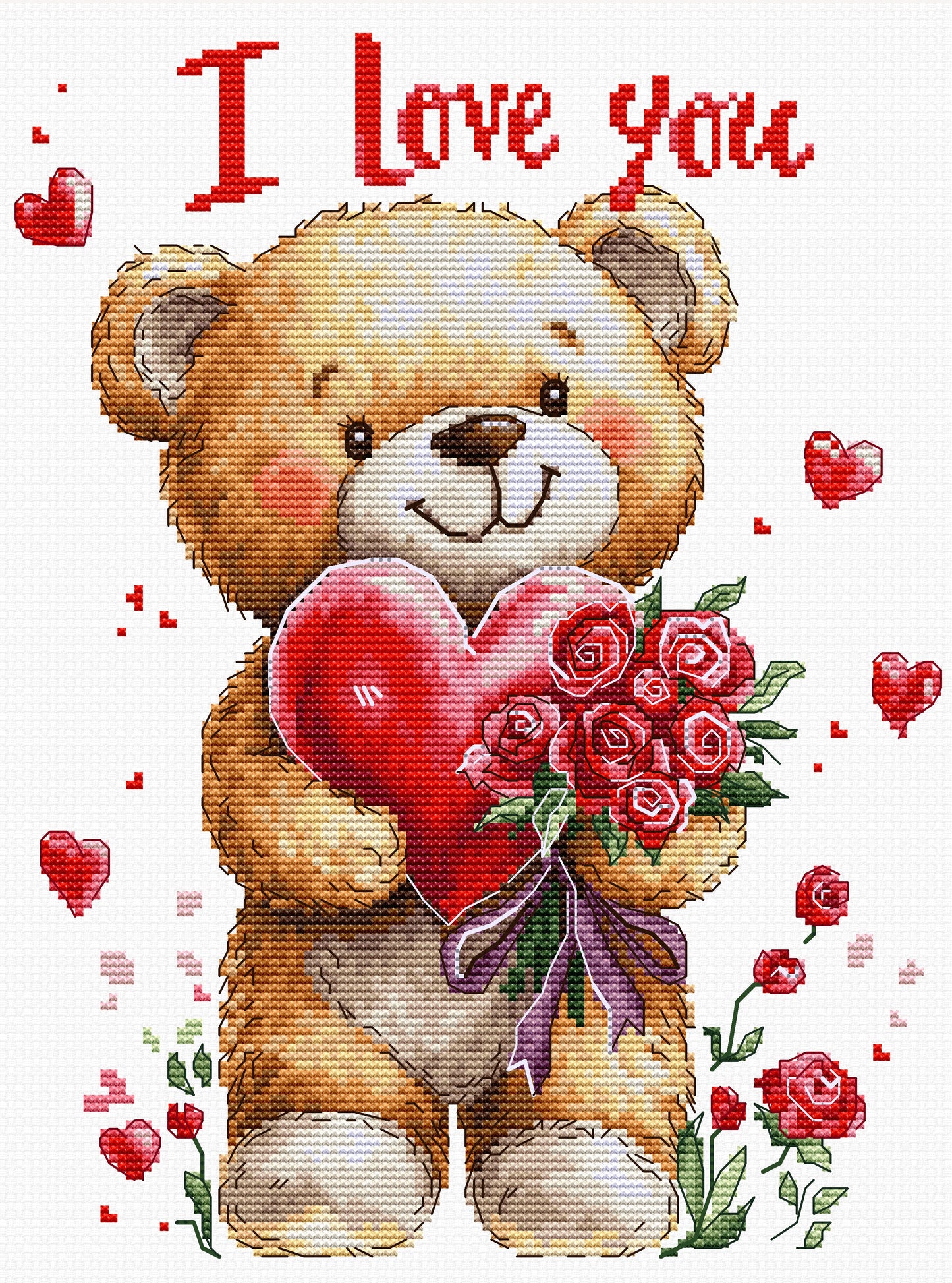 Cross Stitch Kit Luca-S - Bouquet of Love, B1441