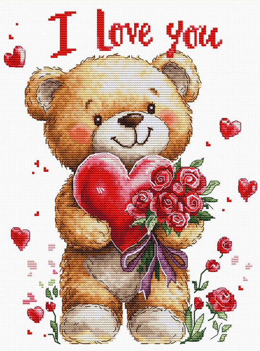 Cross Stitch Kit Luca-S - Bouquet of Love, B1441