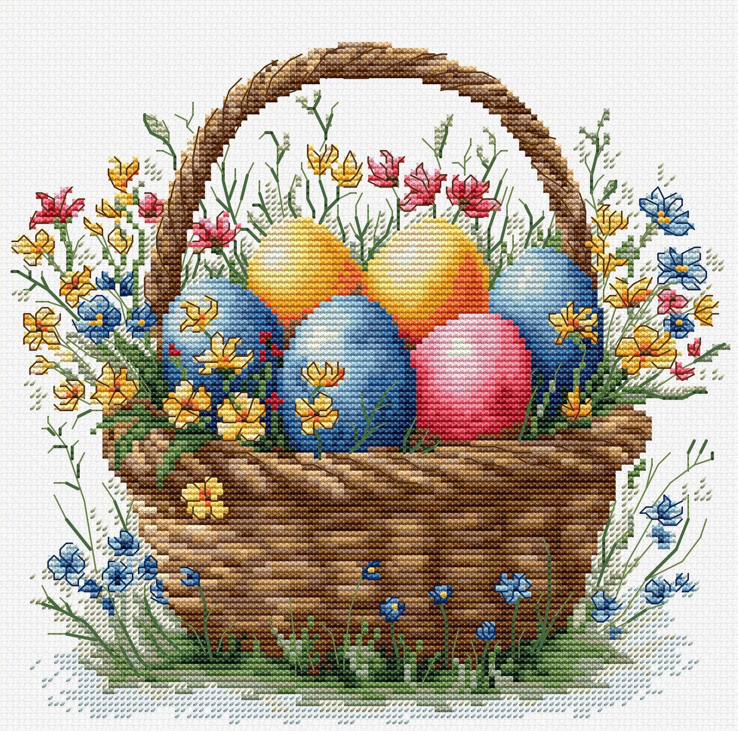 Cross Stitch Kit Luca-S - Easter Basket, B1442