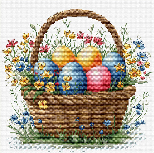 Cross Stitch Kit Luca-S - Easter Basket, B1442
