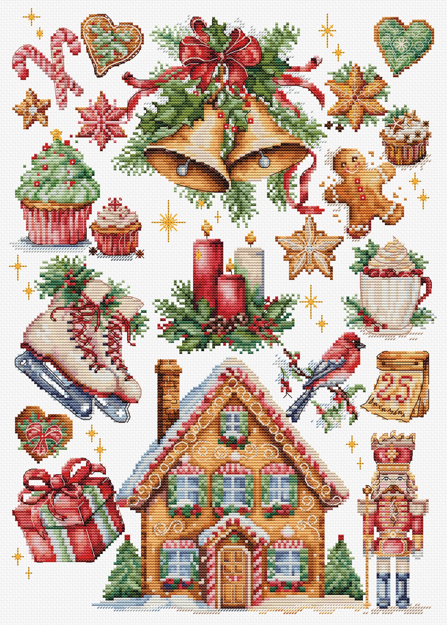 Cross Stitch Kit Luca-S -Christmas Composition, B7031