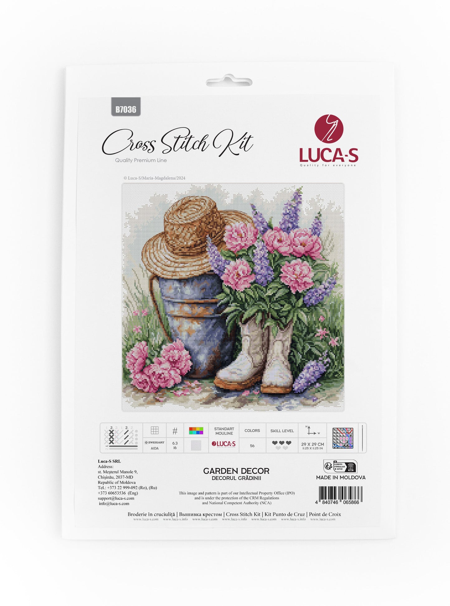 Cross Stitch Kit Luca-S - Garden Decor, B7036