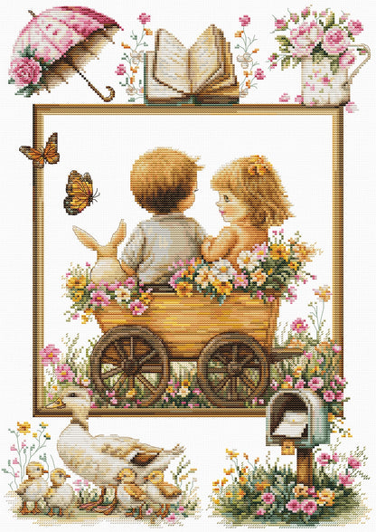 Cross Stitch Kit Luca-S - The Adventures of The Little Ones, B7043