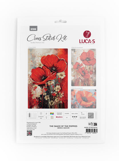 Cross Stitch Kit Luca-S - The Dance of The Poppies, B7046