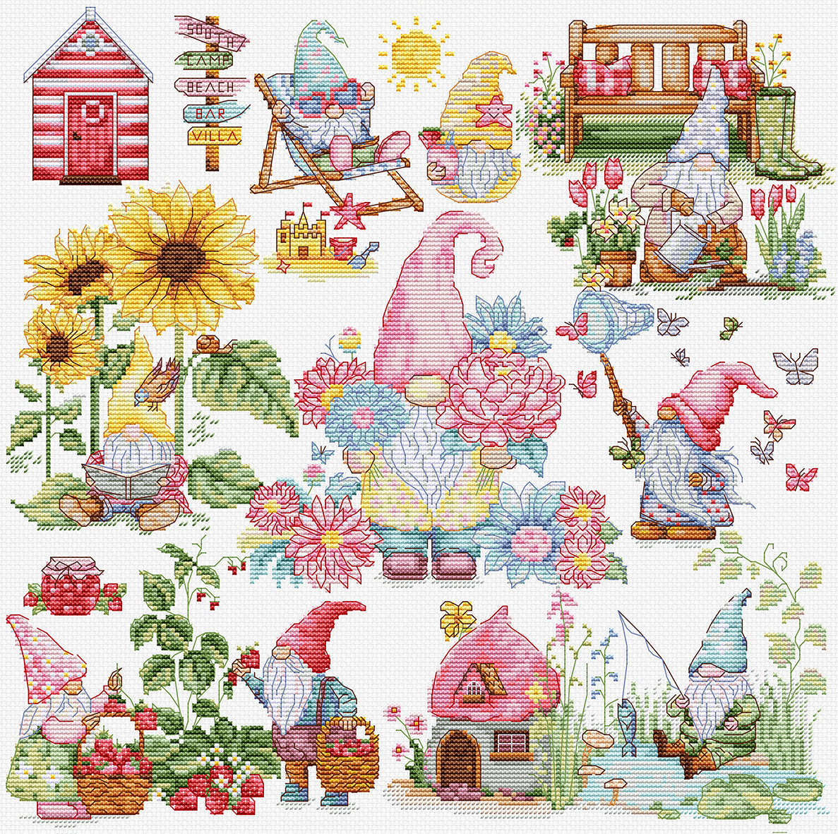 Cross Stitch Kit Luca-S - The Story of the Gnomes, B7060