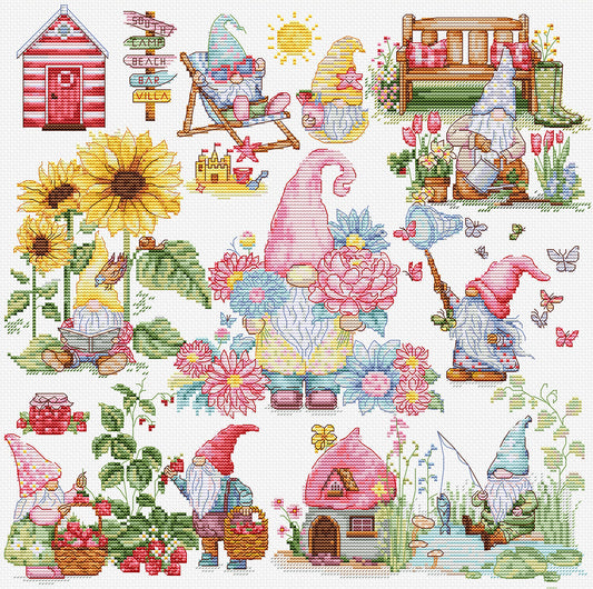 Cross Stitch Kit Luca-S - The Story of the Gnomes, B7060