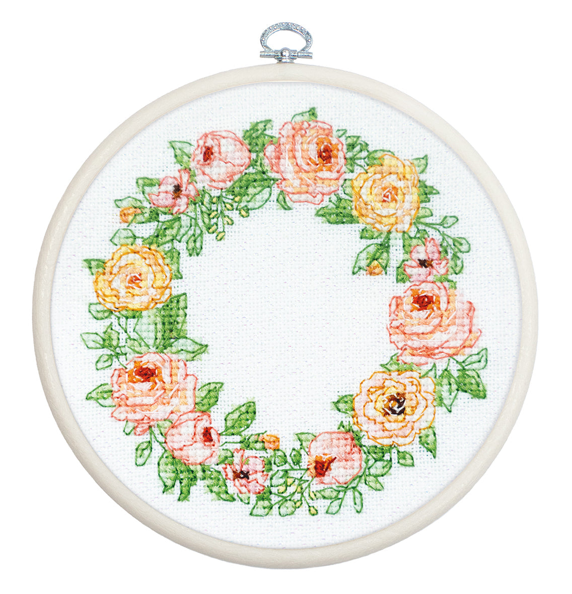 Cross Stitch Kit with Hoop Included Luca-S - The Elegance of Roses, BC111