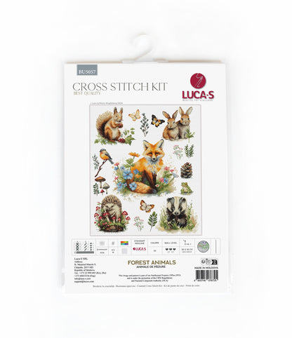 Cross Stitch Kit Luca-S -  Forest Animals, BU5057