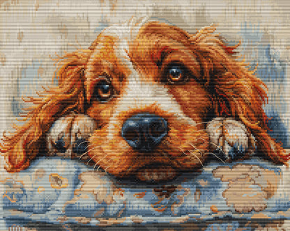 Cross Stitch Kit Luca-S -  Cocker Spaniel, BU5058