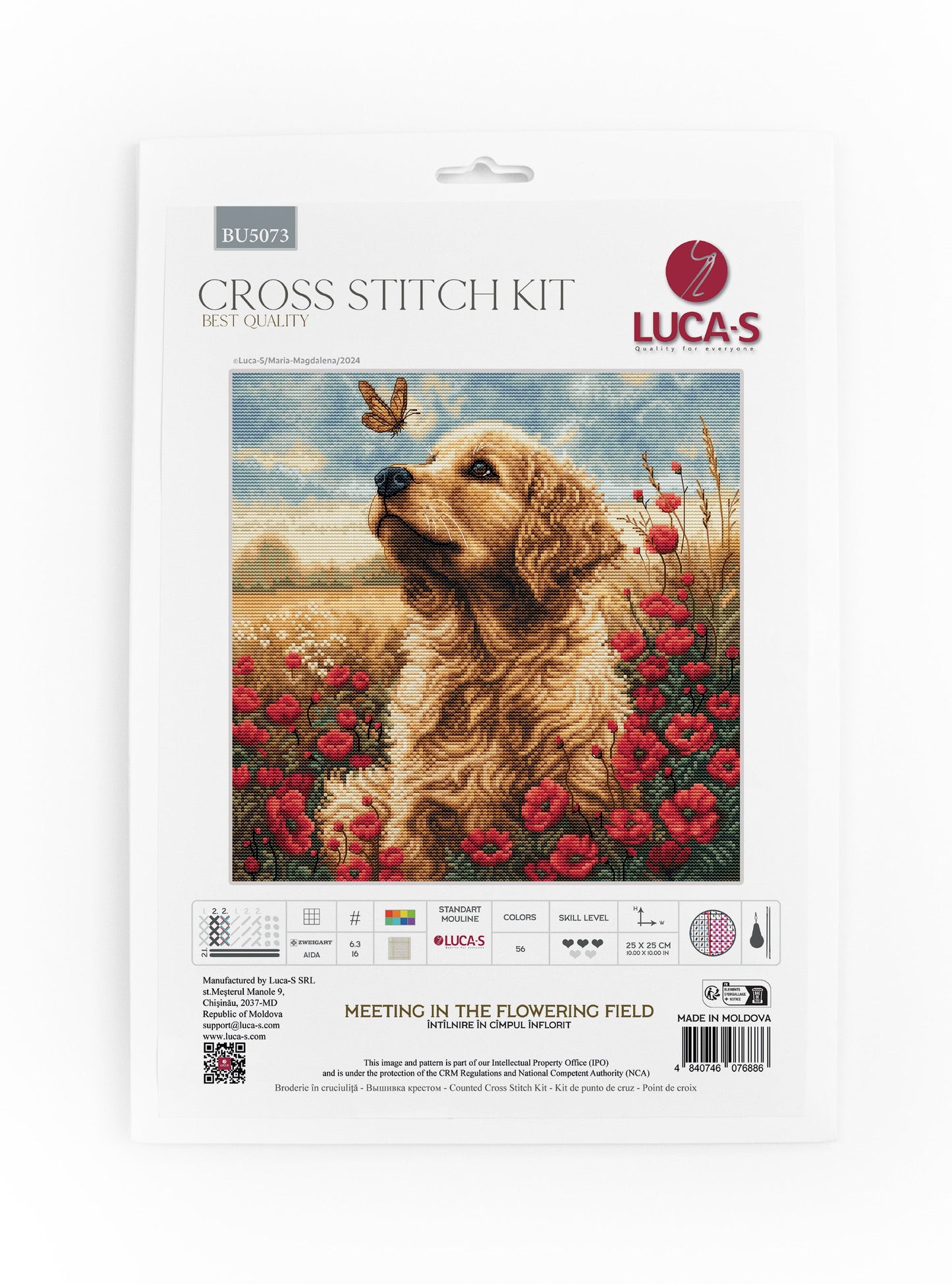 Cross Stitch Kit Luca-S - Meeting in the Flowering Field, BU5073