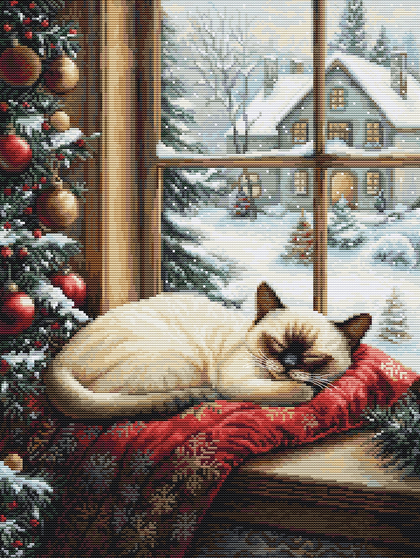 Cross Stitch Kit Luca-S - The Winter Sleep, BU5074