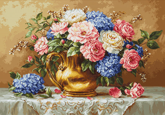 Petit Point Kit Luca-S GOLD - Golden Bloom, G723