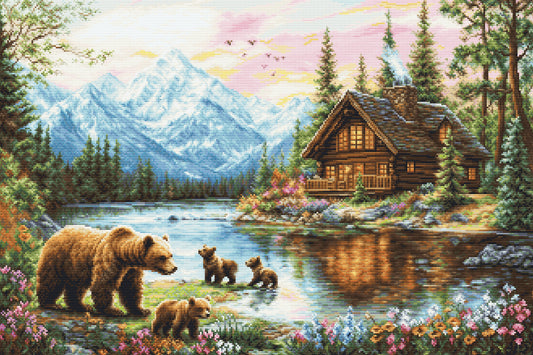 Petit Point Kit Luca-S GOLD - Cubs’ Adventure, G726