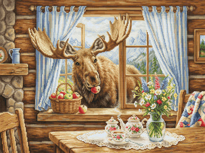 Cross Stitch Kit Luca-S GOLD - Unexpected Cabin Guest, B731